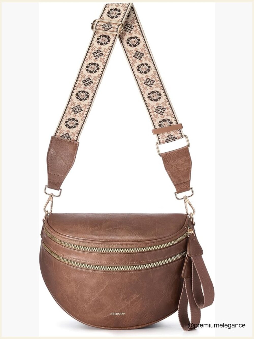 Spacious Leather Crossbody Bag Bum Bag Handbags Wallets Purses Trendy Shoulder